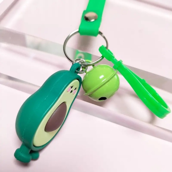 Avocado Key Ring w Strap - Picture 5 of 5